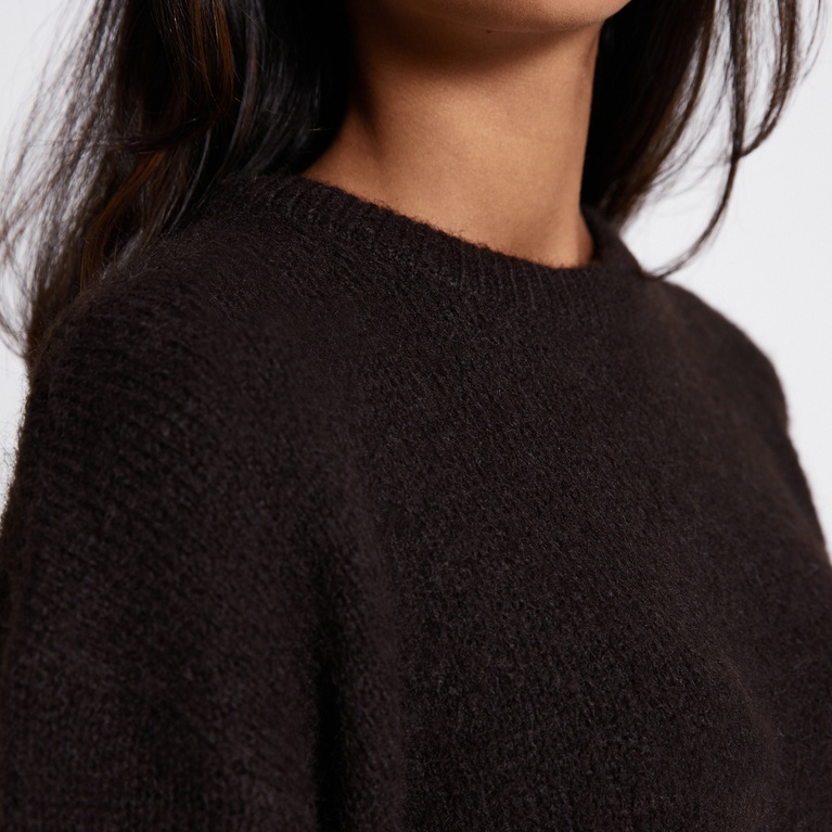 Knit sweater "Emma" Brown